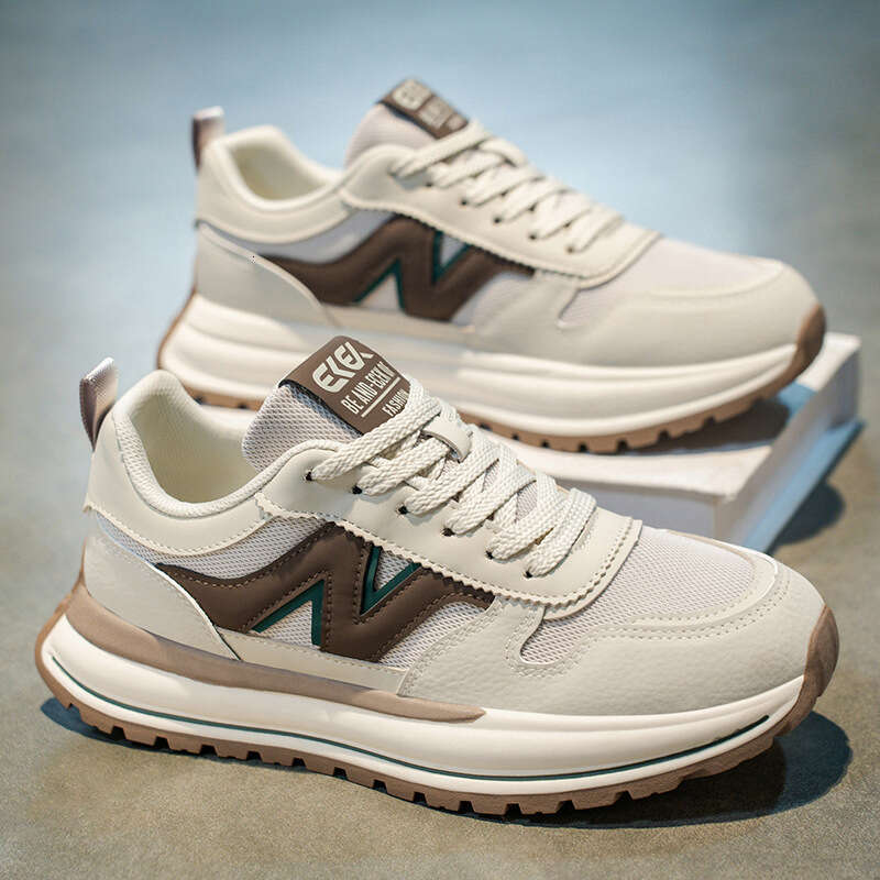 2025 New Autumn Mesh Breathable Versatile Casual Sports Men's Running Thick Sole Forrest Gump Dad Shoes