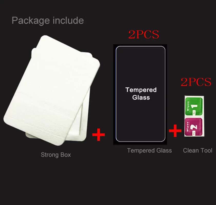 2pcs 9H Tempered Glass for Apple iPhone XR 8 5 6 7 5C 5S 6S Plus Xs Max Explosion-proof Protective Film Screen Protector cover