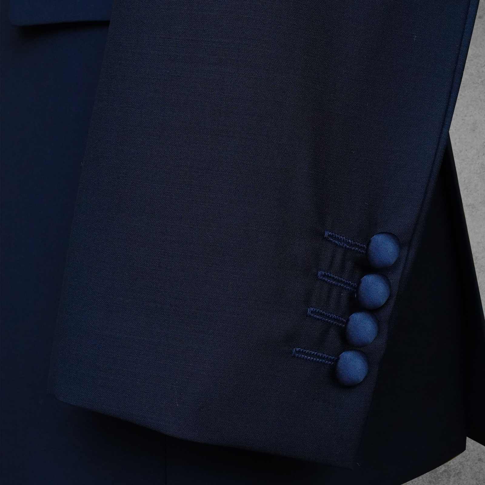 Elegant Men Suit 2 Pieces Jacket Pants Appliques Beading Crystal Wedding Groom Tuxedos Prom Party Customized