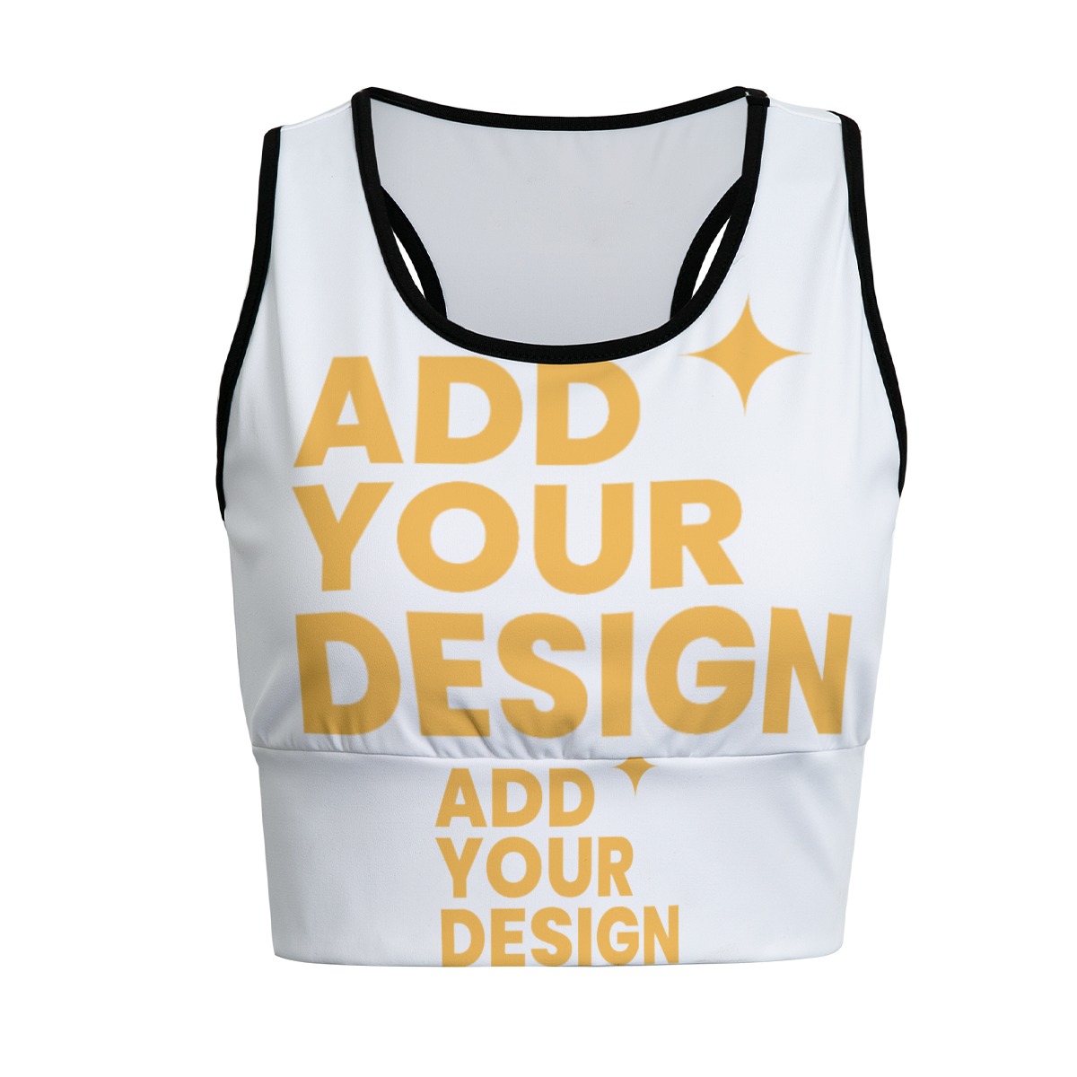 Women's Sports Bra All-Over Print, Supportive Workout Top with Chest Support, Fashion Fitness Bra for Yoga & Casual Wear