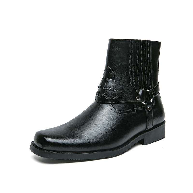 Large Western style cowboy knight boots, 38-46 men's large Chelsea boots