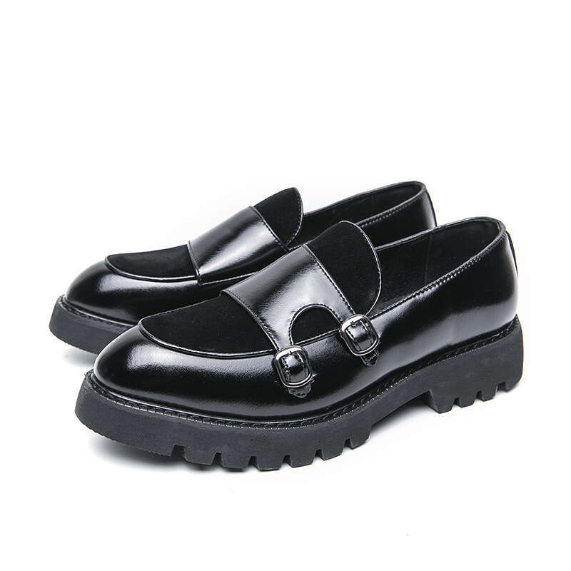 Men's shoes in plus size, new casual leather fashionable foot covers, business formal shoes, trendy suede loafers