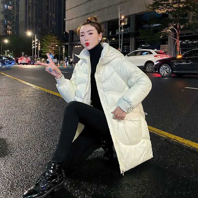 The New Style Womens Cotton-padded Jacket Loose Bread Coat Mid-length Ins Cotton-padded Jacket Versatile Stylish Women OutcoatT251105