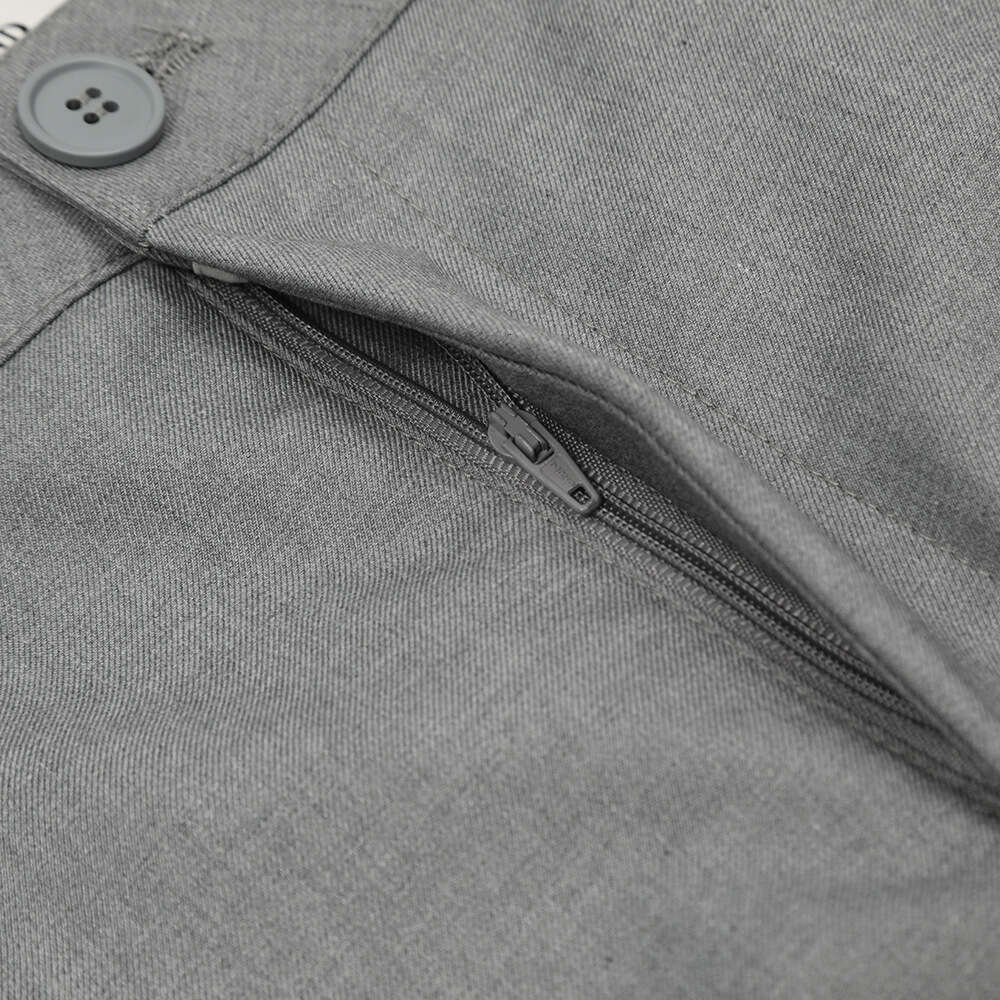 Men's Curved Knife with Pleated Design, Wide-Leg Casual Long Pants, Vibe Trendy Brand, American Style Solid Color Loose Banana Pants