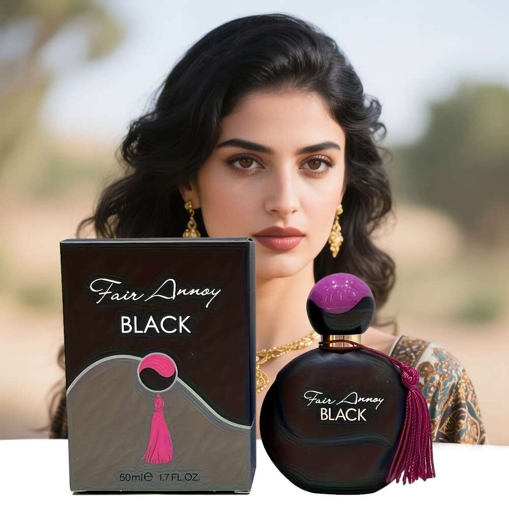 Premium Black Perfume, 50ml, Dubai Style Eau de Toilette, Fragrance, Natural Base, Jasmine Lemongrass Blend, Long-lasting Floral Scent, Exquisite Pack
