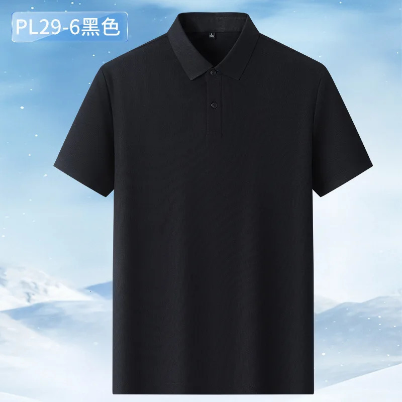 Golf mens polo clothing mens casual shirt hombre ropa spring short sleeved T-shirt trackless business ice silk top 250401
