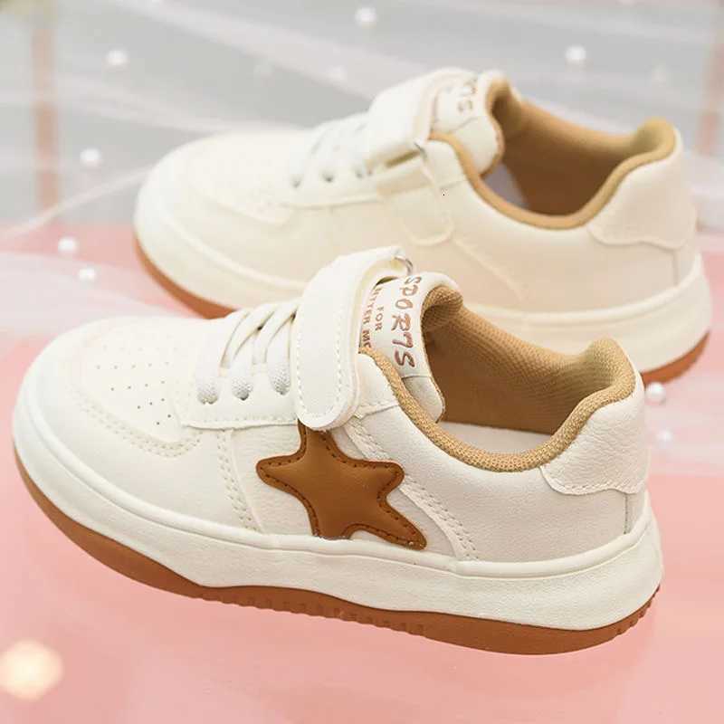 Childrens Sneakers Versatile Casual Shoes 2025 Spring Fall New Soft-Soled Kidsrens Shoes Breathable Boys White Shoes Girls FlatsT251105