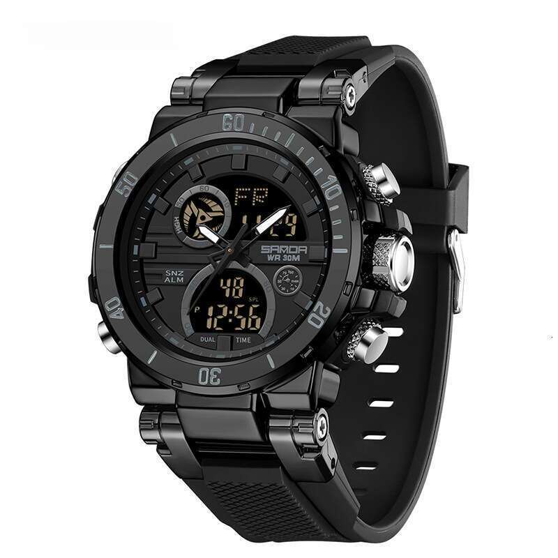 DHwatches Sanda Brand TEMU Student Fashion Alarm Clock Multifunctional Electronic Watch