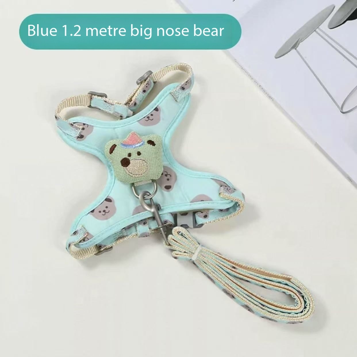 Cat leash anti slip out special cat leash pet chest harness adjustable summer breathable cat leash