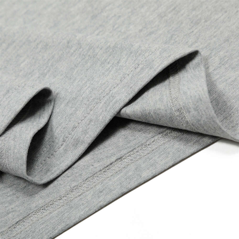 Spring and Autumn Simple Solid Color Base Shirt Men's T-Shirt Trendy American Style Half Button Round Neck Long Sleeve Top INS Tee