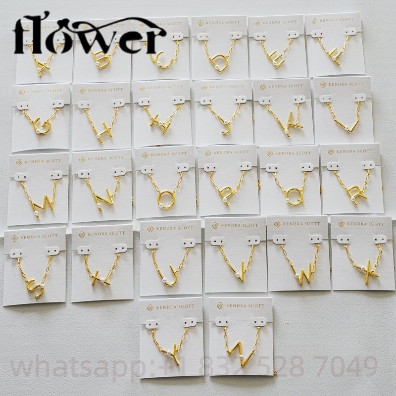 KS Fashion Jewelry A to T Alphabet Pearl Pendant Necklaces Kendraly Necklace Jewelry Scotts Chain Elegance Oval Female Collar As Christmas Gift