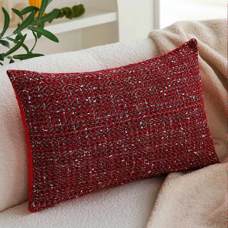 Christmas Cushion Cover Pillow Cover for Living Room SofaParty 30x50cm45x45cm Red Decorative Home Pillow Cover Y251105