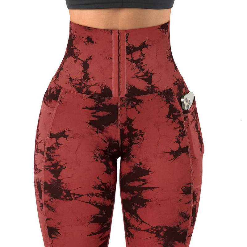 Breasted Pants Women's Abdominal Compression Fiess Wear High Waist Hip Lift Peach Tight Sports Shapewear Yoga Leggings