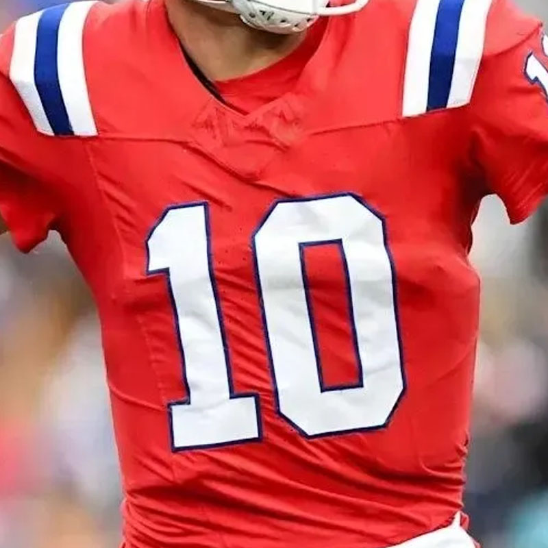 Custom Football Jersey Drake Maye Stefon Diggs Christian Gonzalez 12 Brady Mike Vrabel New Arrivals