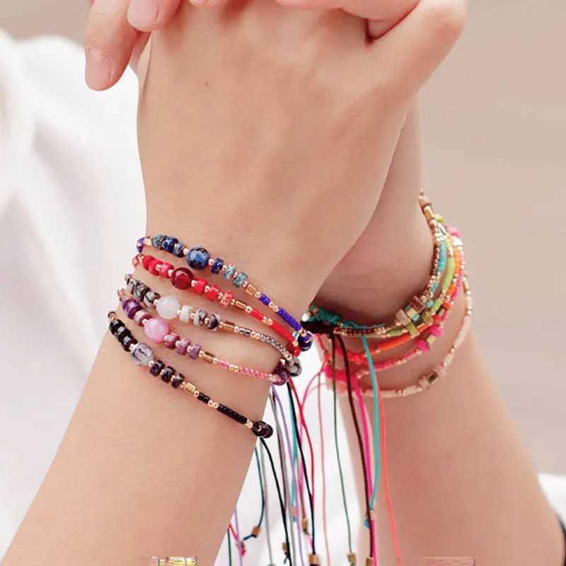 New Bohemia Women String Handmade Weaven Seed Beads Braclet Turkish Braslet Girlfriend Gift Best Friend Brazalete Joias C251105