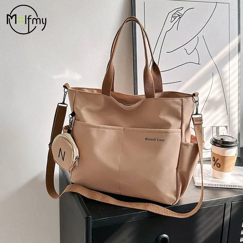 Waterproofed Womens Handbag Shoulder Crossbody Bags Oxford Tote Bag for Student Ladies Female Bolsa Bolsas Para Mujeres 251030