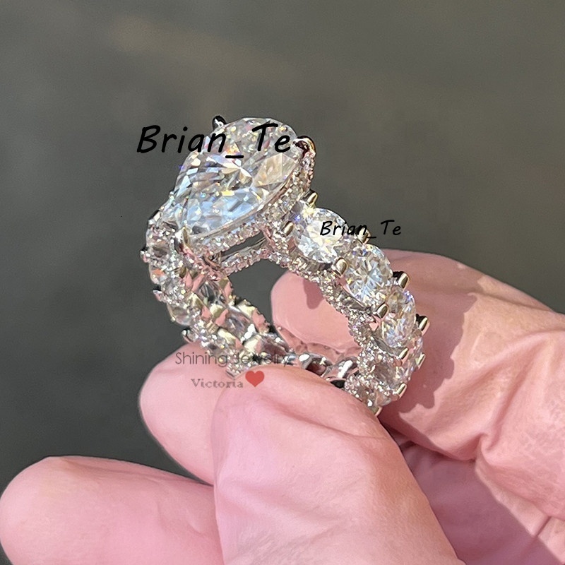 5cts Main Stone Luxury Vintage Engagement Ring Moissanite Ring White Gold