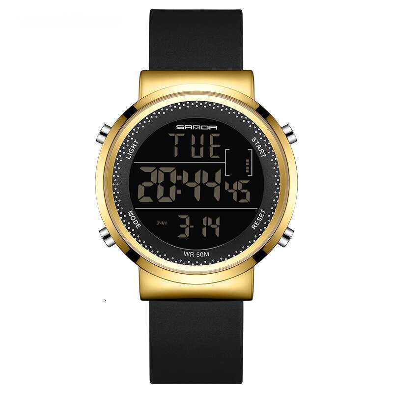 DHwatches Sanda New Mesh Strap Men's Electronic Korean Version Simple Trendy Casual Waterproof Women's Watch