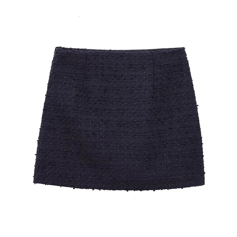 Willshela Women Fashion Solid Side Zipper A-Line Mini Skirt Vintage High Waist Female Chic Lady Skirts 250402