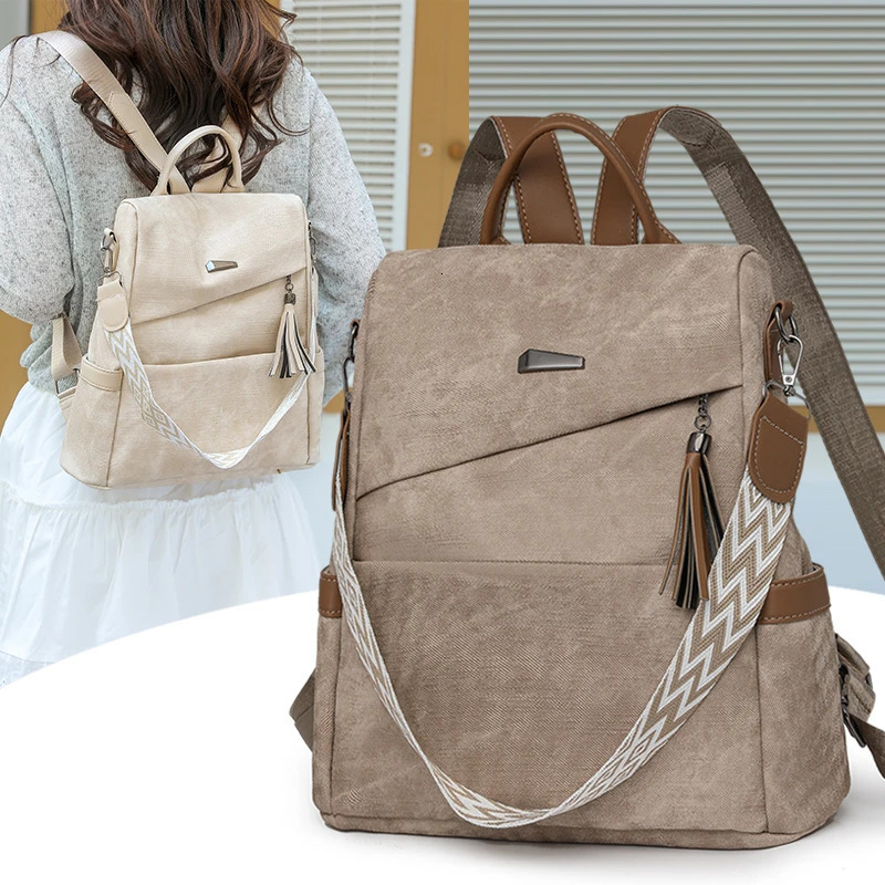 High Quality Pu Leather Backpack Women Ladies Shoulder Bag er Fashion Daypack Large Capacity School Bag for Girls 251105