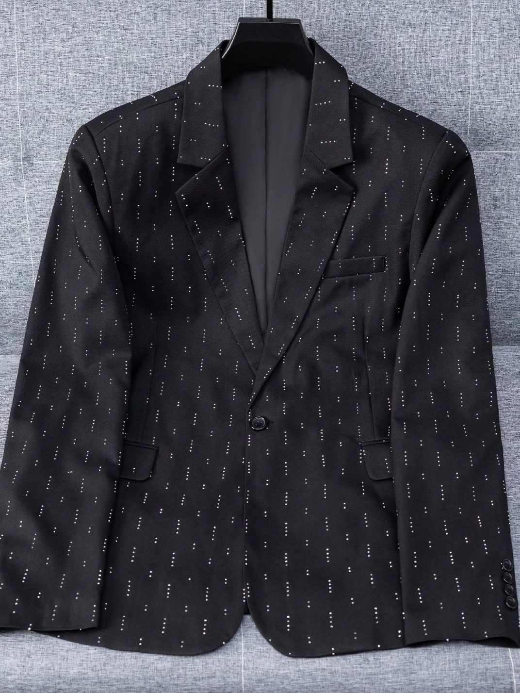 Shining Men Suit 1 Pieces Jacket Beading Crystal Single Breasted Special Occasion Prom Party Customized trajes para hombre