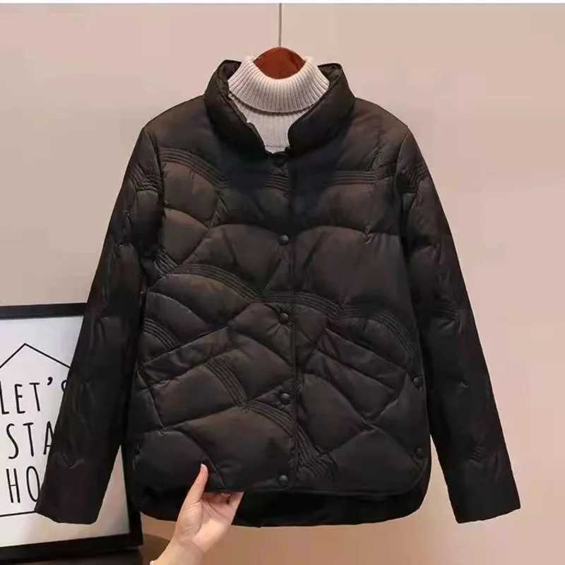 Women Jacket 2025 New Autumn Winter Parkas Female Light Thin Down Cotton Coat Femme Casual Short Warm Basic Outerwear Ladies TopT251105