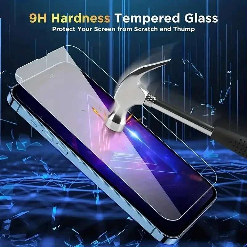 9H Hardness Tempered Glass Apple 15 14 Plus 13 12 11 Pro Screen Protector For iPhone X XR XS Max Protective Film