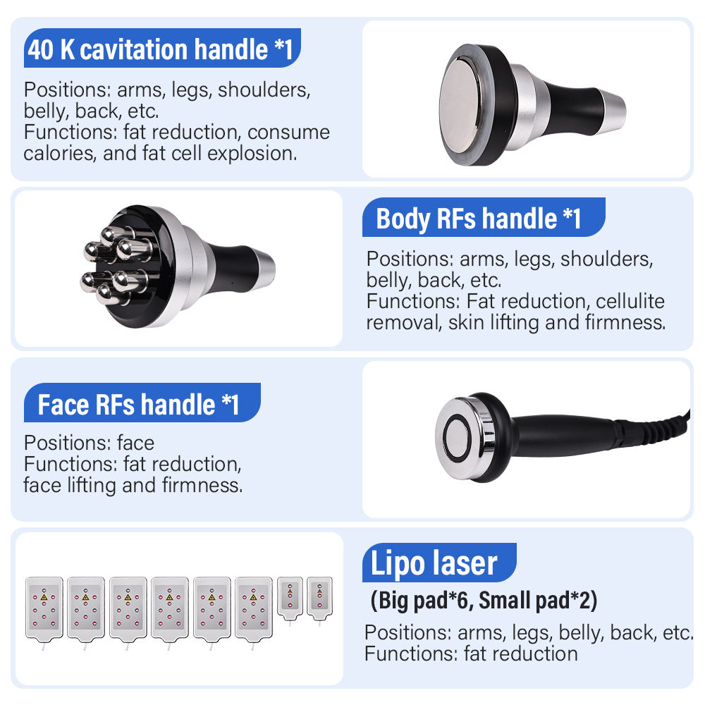 360 Cryotherapy Cold Free 40k Vacuum Rf Slimming Lipolaser Reduce Weight Loss Cellulite Body Slimming Machine Cryolipolyse Slimming 40K Cavitation RF 