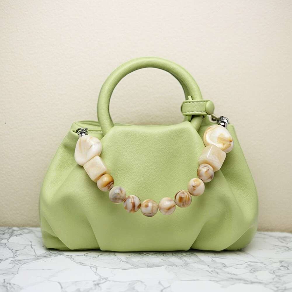 Travel Tote bag Cloud Handbag Trendy Soft Leather Fashion Niche Design Single Shoulder Crossbody bags Pearl Bag Wallet
