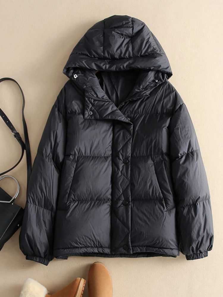 SEDUTMO Winter Duck Down Coat Women Quilted Oversize Fashion Warm Jackets Pocket Autumn Casual Black Parkas ED1940T251105