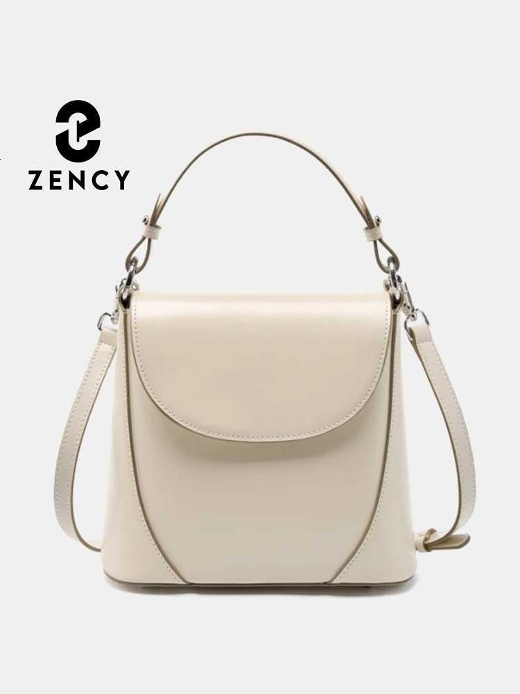 Zency 2025 Trendy Elegant Handbag Genuine Leather Shoulder Cross body French Style Girls Small Phone Bag With Card Slot Z251104