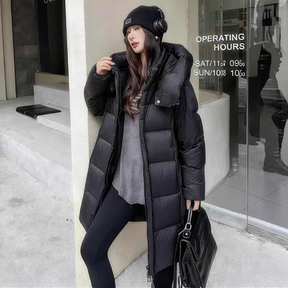 2025 Winter Euro New Womens Down Jacket Warm Commuter Straight Tube Parker White Duck Down JacketT251105