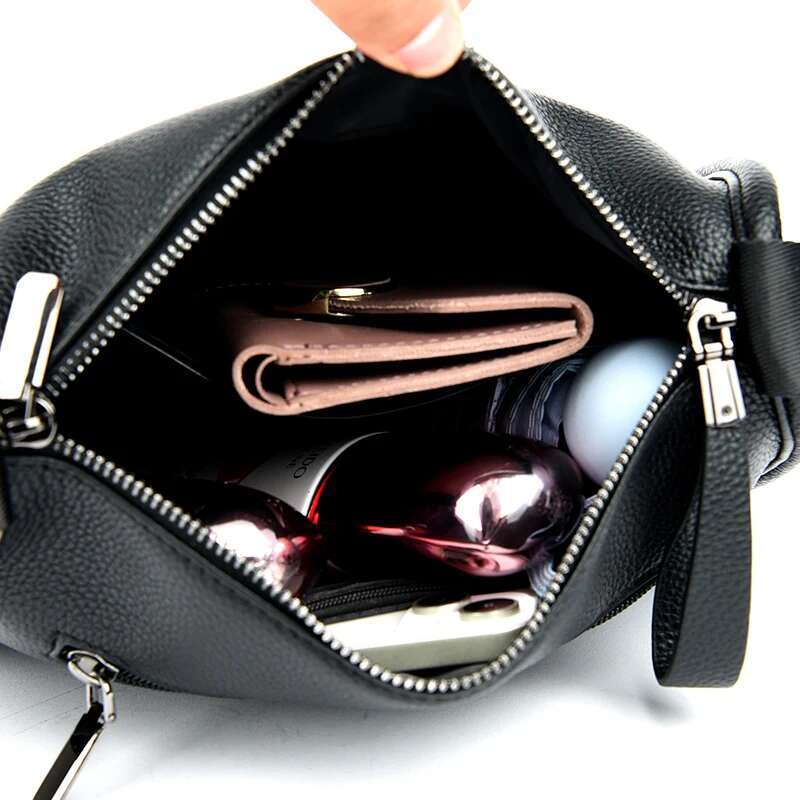 Large Capacity Soft Leather Handbag Women High Quality Messenger Bags Designer Shoulder Crossbody Sac Ladies Casual Tote