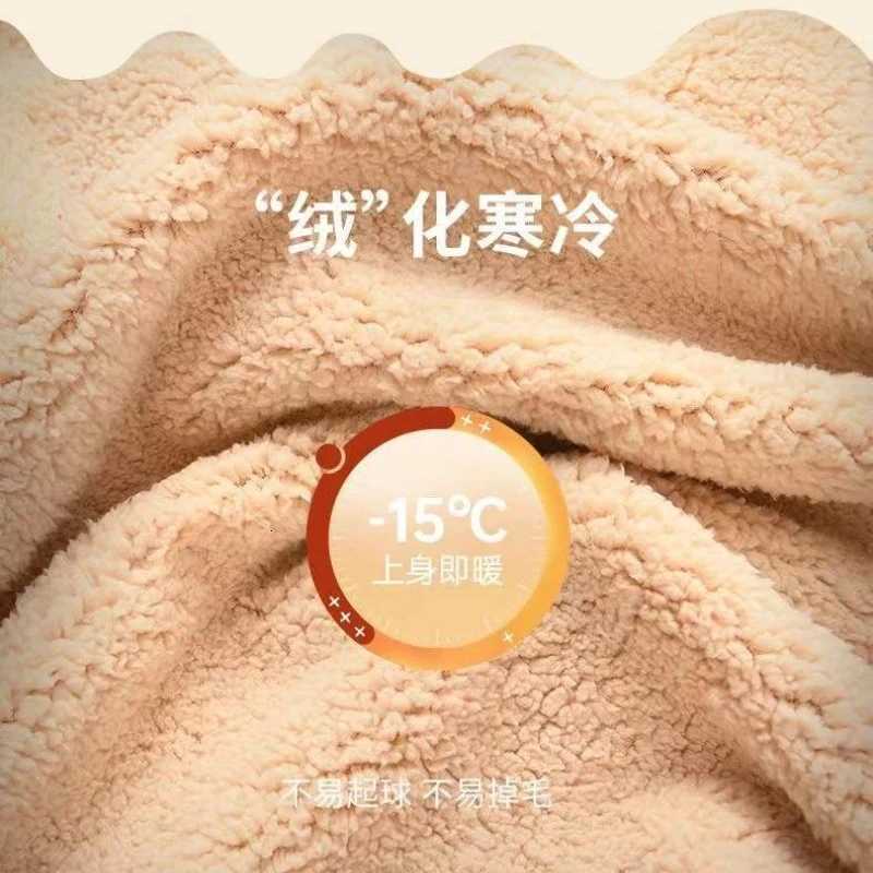 Sweatshirt Womens Winter Loose Letter Print Plush Thick Hooded Sweatshirt Warmth Padded Warm Fleece Lined Pullover Sweater TopT251105