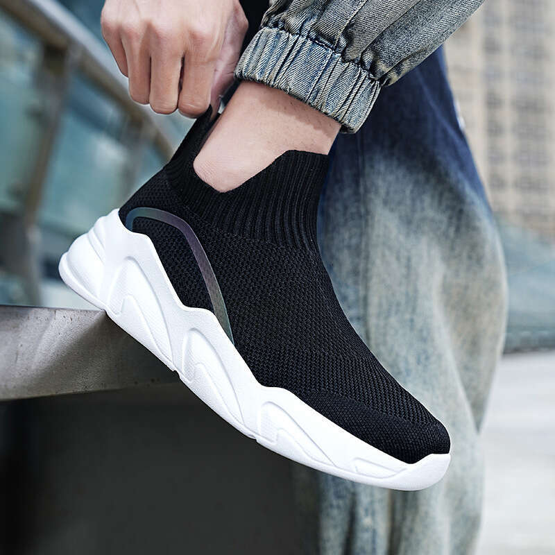 Flyknit Elastic Socks Large Size Couples, Sports Casual Shoes, Lightweight and Breathable Four Seasons, Lazy Shoes