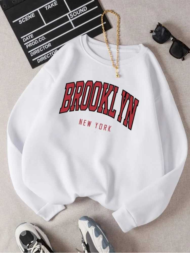 Harajuku Hoodie Womens Brooklyn New Work Printed Hoodies Women Colorful Clothes Basic Trend Hooded TopsT251105