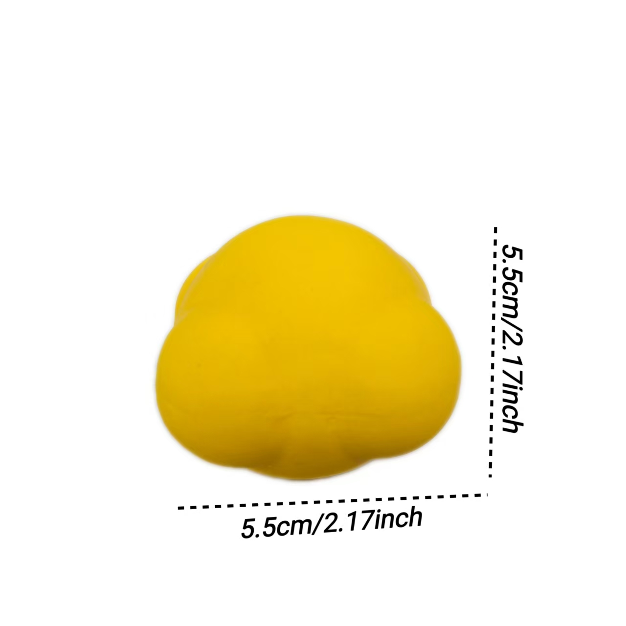 Rubber Squeaky Chewy Dog Toy Soft Natural Latex Interactive 5.5cm Bouncy Balls Dog Toys with Bright Colors for Small Dogs 6pcs/Pack