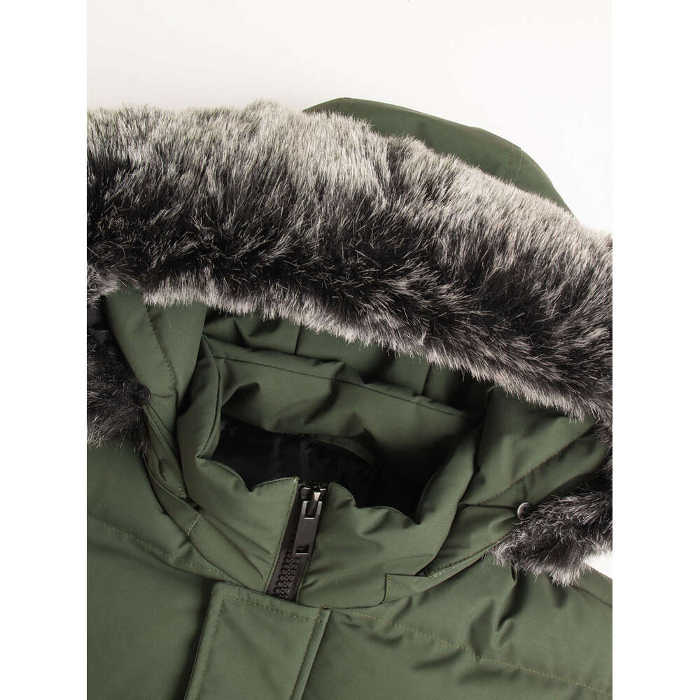 Men's Heavy-Duty Winter Coat, Detachable Fur-Like Hood & Collar, Long Jacket With Large Pockets, Cold-Weather Outerwear For Skiing And Commuting,