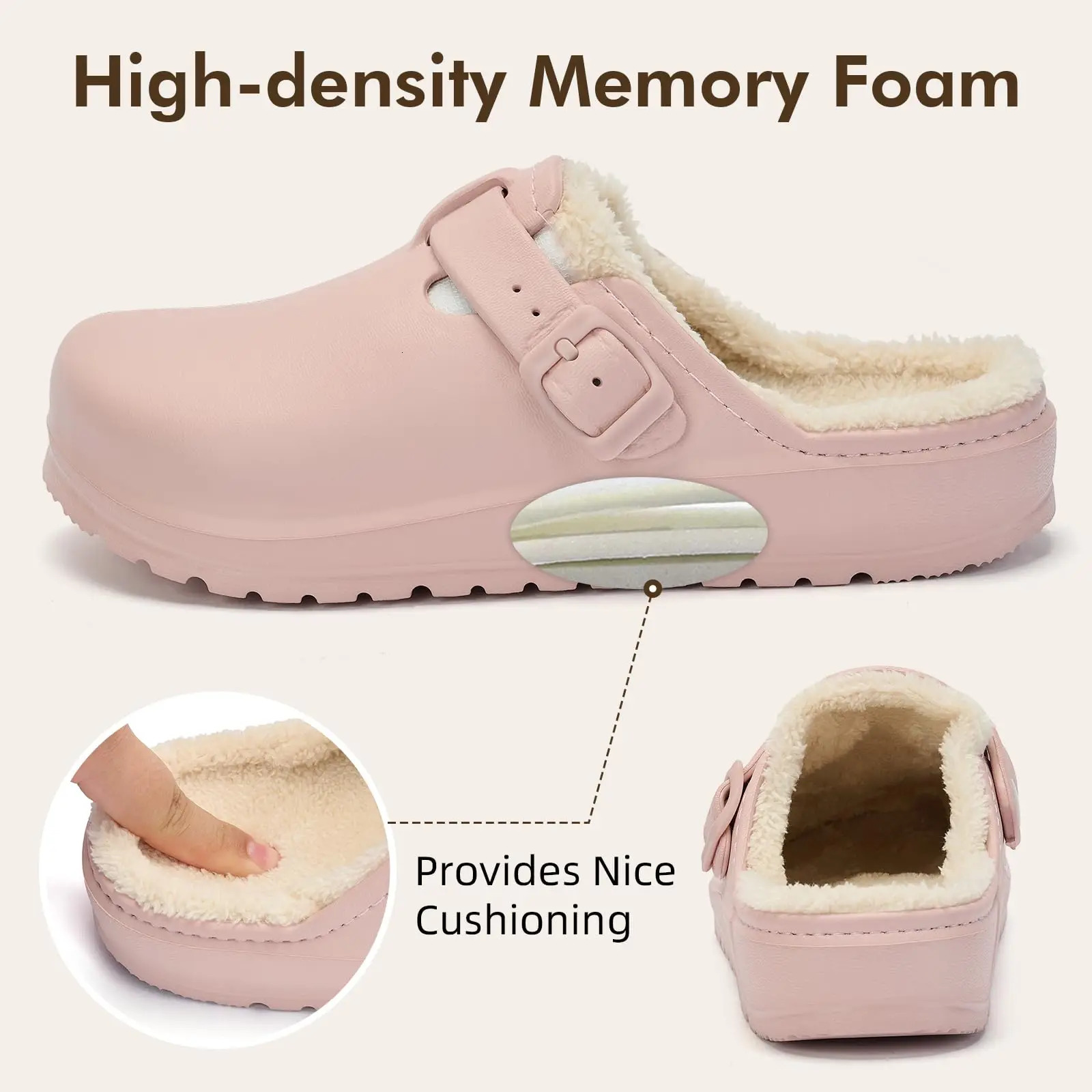 Asgard Fur Women Slippers Antislip Waterproof Plush Lined Outdoor Garden Shoes Winter Fluffy Shoes Warm Fuzzy House Slides 251031