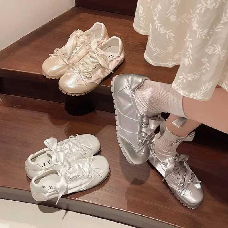 New Spring Wen Ballet Flats Fion Elegant Round Toe Cross Strap Shoes Ladies Cfort Street Style Soft Sole Balleri Shoes Y251105