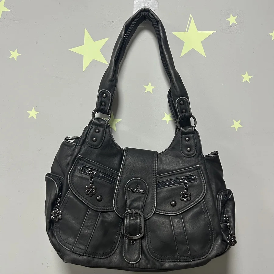 Angel kiss Women Handbags PU Shoulder Bag Satchel Tophandle Shoulder Bag Fashion Dumpling Pack Multipockets Shoulder Bags 251031