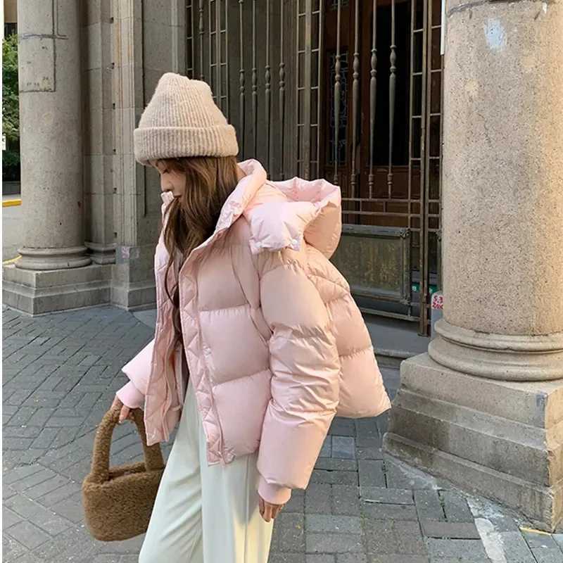 Cotton Jacket 2024 New Fashionable and Versatile Western Style Short Style Hooded Thick Cotton Jacket Loose Winter Cotton JacketT251105