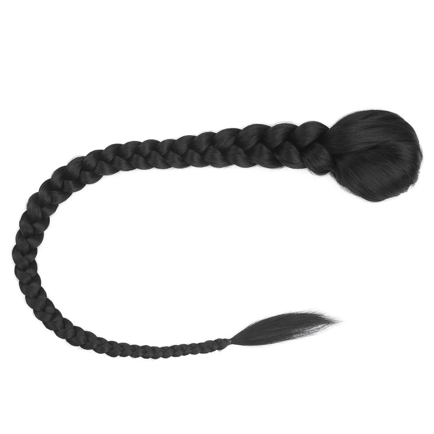 Versatile Long Haired Synthetic Wig Set with Diverse Braiding Techniques Perfectly Suited For Any Occasion