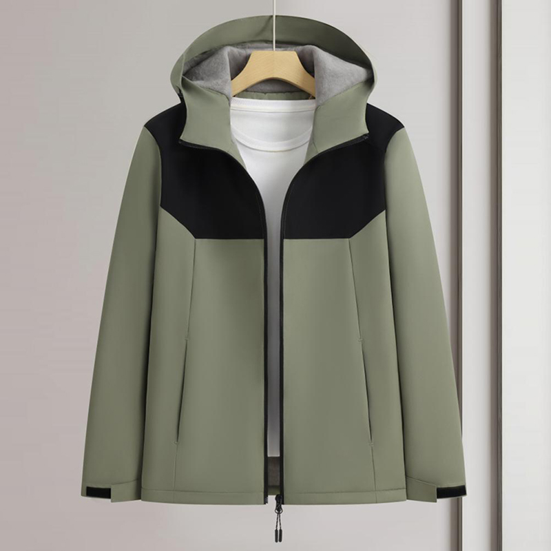 Wholesale autumn and winter super soft and plush thick hooded assault suit, group clothing, outdoor workwear, hiking suit