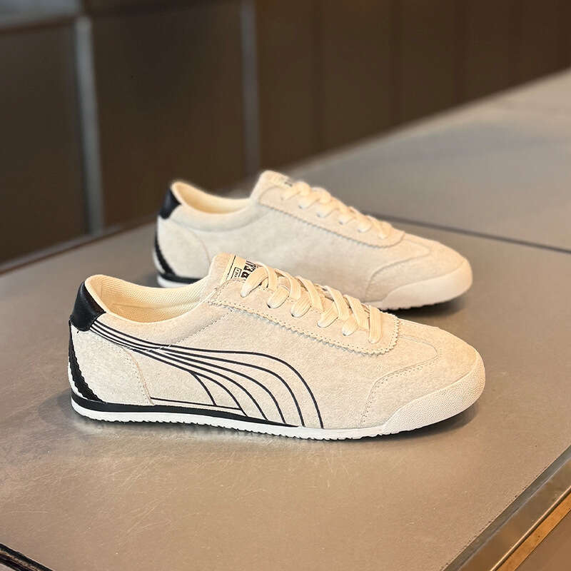 Soft Sole Forrest Gump Men Spring Autumn 2025 New Suede Black Brown Retro Low-top Lace-up Trendy Men's Shoes