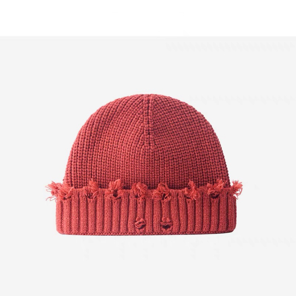 hot Free delivery hat Fashionable knitted hat simple and personalized commuting cold hat for autumn and winter