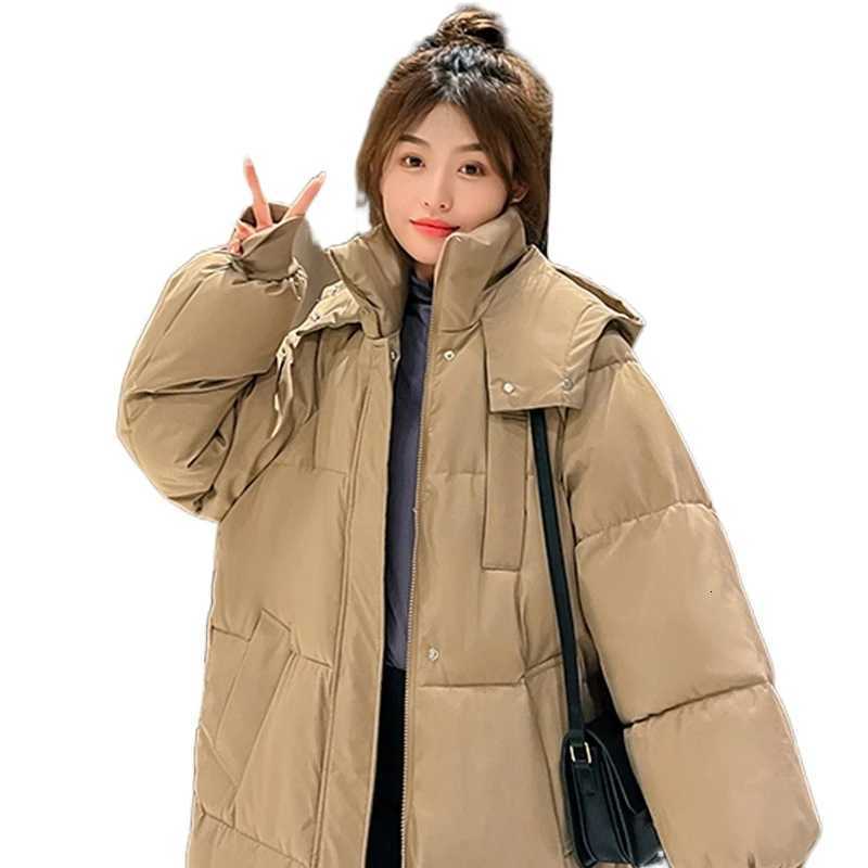 2023 New Winter and Autumn Women White Duck Down Hoodies Puffer Jackets Coats Warm Windproof Black White CoatsT251105