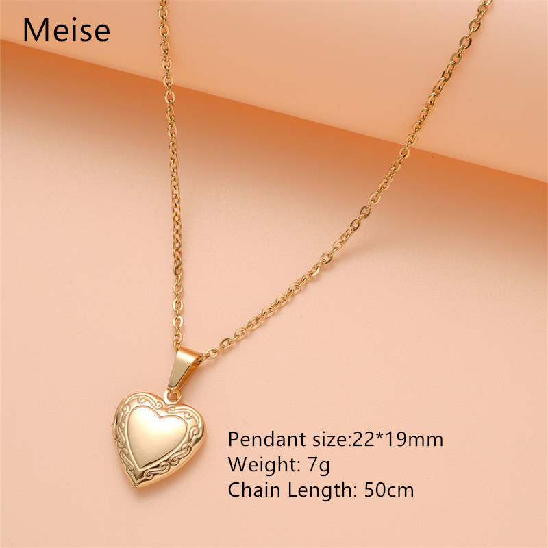 Y2K Retro fashion versatile Box pendant necklace luxury designer mens jewelry necklaces woman designer necklace for woman mens chain heart-shaped 1a