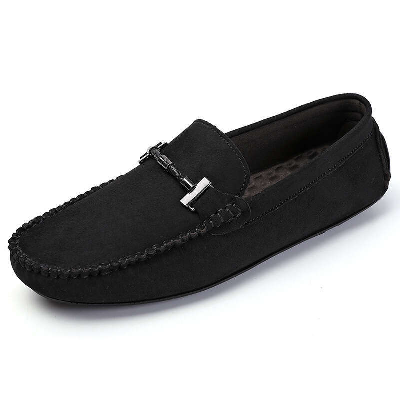 Large size men's 2023 seasonal new trend, simple fitting leggings, bean outdoor leisure driving shoes, trendy shoes