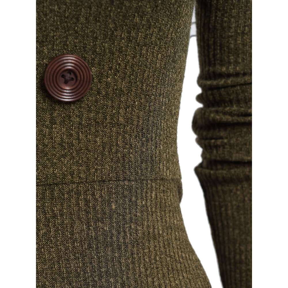 Women's Winter Hooded Dress, Faux-Fur Collar & Adjustable Waist, Long Short Front/Asymmetrical Back Hem High-Elasticity Fit-And-Flare Maxi Gown, 